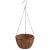 Jardiniere suspendate căptușeală cocos 4buc negru Ø40x63cm oțel GartenMobel Dekor