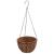 Jardiniere suspendate căptușeală cocos 4buc negru Ø40x63cm oțel GartenMobel Dekor