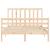 Cadru de pat cu tăblie, dublu, lemn masiv GartenMobel Dekor