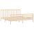 Cadru pat cu tăblie 200x200 cm, lemn masiv de pin GartenMobel Dekor