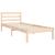 Cadru de pat cu tăblie single mic, lemn masiv  GartenMobel Dekor
