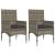 Set mobilier de grădină cu perne, 4 piese, gri, poliratan GartenMobel Dekor