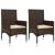 Set mobilier de grădină cu perne, 4 piese, maro, poliratan GartenMobel Dekor