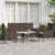 Set mobilier de grădină cu perne, 4 piese, maro, poliratan GartenMobel Dekor