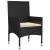 Set mobilier de grădină cu perne, 6 piese, negru, poliratan GartenMobel Dekor