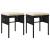 Set mobilier de grădină cu perne, 6 piese, negru, poliratan GartenMobel Dekor