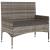 Set mobilier de grădină cu perne, 6 piese, gri, poliratan GartenMobel Dekor