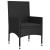 Set mobilier de grădină cu perne, 6 piese, negru, poliratan GartenMobel Dekor