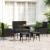 Set mobilier de grădină cu perne, 6 piese, negru, poliratan GartenMobel Dekor