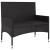 Set mobilier de grădină cu perne, 6 piese, negru, poliratan GartenMobel Dekor