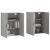 Dulapuri montate pe perete, 2 buc, gri sonoma, 69,5x34x90 cm GartenMobel Dekor