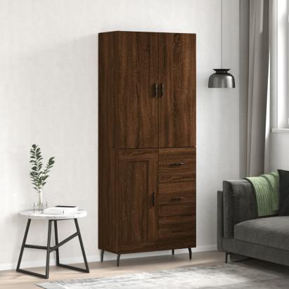 Dulap înalt, stejar maro, 69,5x34x180 cm, lemn compozit GartenMobel Dekor