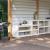 Dulapuri de bucătărie de exterior, 2 buc., alb, lemn masiv pin GartenMobel Dekor