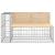 Bancă de grădină, design gabion, 347x71x65,5cm, lemn masiv pin GartenMobel Dekor