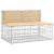 Bancă de grădină, design gabion, 347x71x65,5cm, lemn masiv pin GartenMobel Dekor