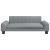 Canapea pentru copii, gri deschis, 90x53x30 cm, material textil GartenMobel Dekor