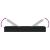 Șezlong cu pernă, negru, 201x55x62 cm, poliratan GartenMobel Dekor