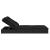 Șezlong 2 pers. acoperiș pliabil negru 213x118x97 cm poliratan GartenMobel Dekor