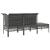Set mobilier de grădină cu perne, 3 piese, gri, poliratan GartenMobel Dekor