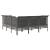 Set mobilier de grădină cu perne, 5 piese, gri, poliratan GartenMobel Dekor