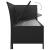 Set mobilier de grădină cu perne, 3 piese, negru, poliratan GartenMobel Dekor