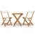 Set bistro pliabil cu perne, 3 piese, lemn masiv de acacia  GartenMobel Dekor