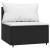 Set mobilier de grădină cu perne, 3 piese, negru, poliratan GartenMobel Dekor