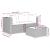 Set mobilier de grădină cu perne, 3 piese, maro, poliratan GartenMobel Dekor