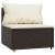 Set mobilier de grădină cu perne, 3 piese, maro, poliratan GartenMobel Dekor