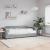 Pat de zi cu saltea, gri deschis, 90x200 cm, textil GartenMobel Dekor