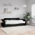 Pat de zi cu saltea, negru, 90x200 cm, textil GartenMobel Dekor