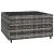 Set mobilier de grădină cu perne, 4 piese, gri, poliratan GartenMobel Dekor
