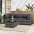 Set mobilier de grădină cu perne, 4 piese, gri, poliratan GartenMobel Dekor