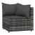 Set mobilier de grădină cu perne, 4 piese, gri, poliratan GartenMobel Dekor