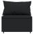 Set mobilier relaxare grădină 4 piese cu perne poliratan negru GartenMobel Dekor