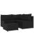 Set mobilier relaxare grădină 4 piese cu perne poliratan negru GartenMobel Dekor