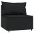 Set mobilier relaxare grădină 4 piese cu perne poliratan negru GartenMobel Dekor