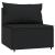 Set mobilier relaxare grădină 4 piese cu perne poliratan negru GartenMobel Dekor