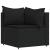 Set mobilier relaxare grădină 4 piese cu perne poliratan negru GartenMobel Dekor