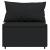 Set mobilier relaxare grădină 4 piese cu perne poliratan negru GartenMobel Dekor