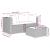 Set mobilier de grădină cu perne, 3 piese, negru, poliratan GartenMobel Dekor