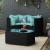 Set mobilier relaxare grădină 4 piese cu perne poliratan negru GartenMobel Dekor