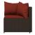 Set mobilier de grădină cu perne, 4 piese, maro, poliratan GartenMobel Dekor