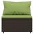 Set mobilier de grădină cu perne, 4 piese, maro, poliratan GartenMobel Dekor