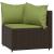 Set mobilier de grădină cu perne, 4 piese, maro, poliratan GartenMobel Dekor