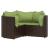 Set mobilier de grădină cu perne, 4 piese, maro, poliratan GartenMobel Dekor