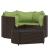 Set mobilier de grădină cu perne, 4 piese, maro, poliratan GartenMobel Dekor