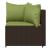 Set mobilier de grădină cu perne, 4 piese, maro, poliratan GartenMobel Dekor