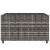 Set mobilier de grădină cu perne, 4 piese, gri, poliratan GartenMobel Dekor