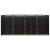 Magazie de pubele cvadruplă, negru, 274x80x117 cm, poliratan GartenMobel Dekor